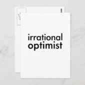 Irrationele Optimist Briefkaart (Voorkant / Achterkant)