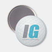 Irrationnel Les Gars Golf Ball Magnet (Recto/Verso)