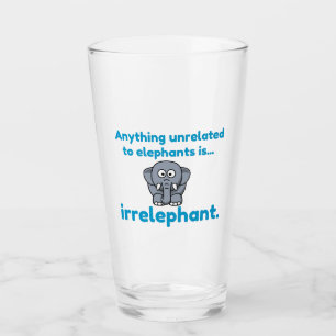 Irrelevante olifant glas