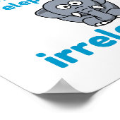 Irrelevante olifant poster (Hoek)
