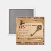 Irrésistiblement Heureux Aimant Vin Rouge! (Recto/Verso)