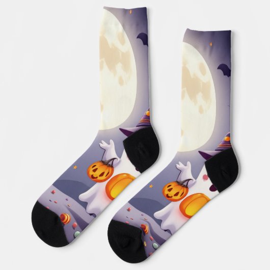 Irresistibly Ghost Socks – Magical Halloween Glow  Sokken (Links)