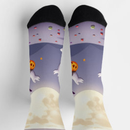 Irresistibly Ghost Socks – Magical Halloween Glow  Sokken