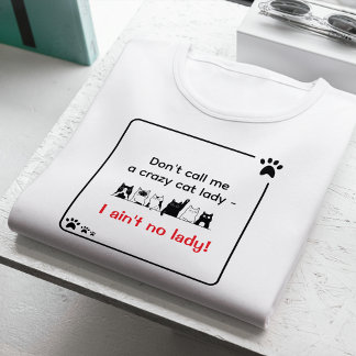 Irreverent Humor Sassy Cat Lady  Tri-Blend Shirt