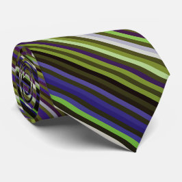 Irridicent Multicolored Stripes Stropdas