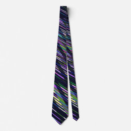 Irridicent Multicolored Stripes Stropdas