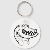 Irritator Trollface (zonder tekst) Sleutelhanger (Achterkant)