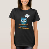 Irriteerbaar Owl Syndroom Grumpy Owl Ibs Joke Pun T-shirt (Voorkant)