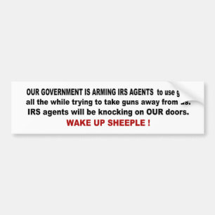 IRS-AGENTEN BUMPERSTICKER