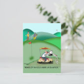 IRS Auditor in a Golf Sand Trap Briefkaart (Staand voorkant)