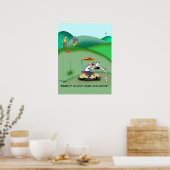 IRS Auditor in a Golf Sand Trap Poster (Keuken)
