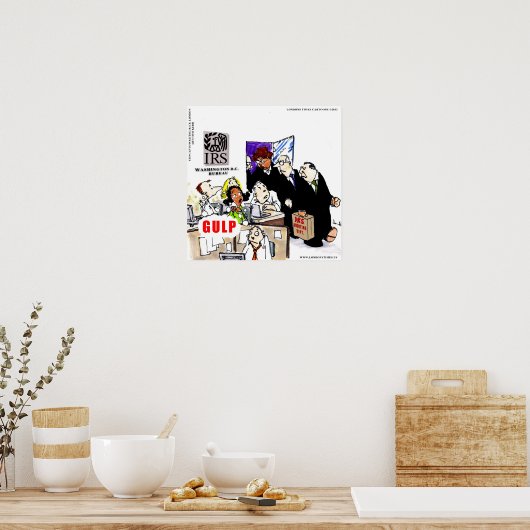 IRS Audits IRS Funny Poster (Cuisine)