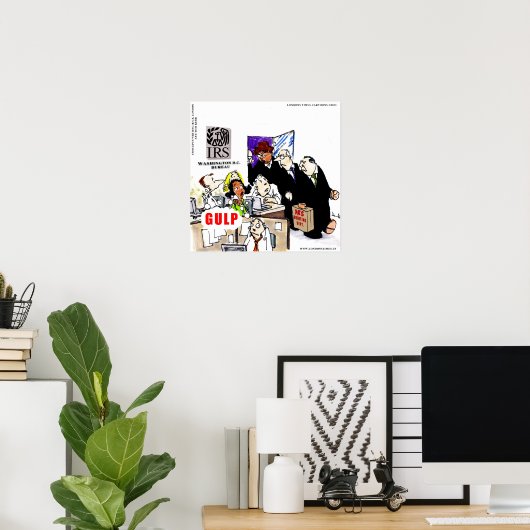 IRS Audits IRS Funny Poster (Bureau à domicile)