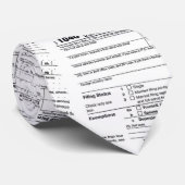 IRS-belastingformulier 1040 Stropdas (Opgerold)