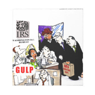 IRS Controleert IRS Grappig Notitieblok