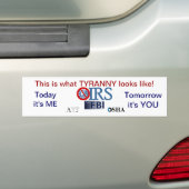 IRS Scandal 2013 Bumpersticker (Op auto)