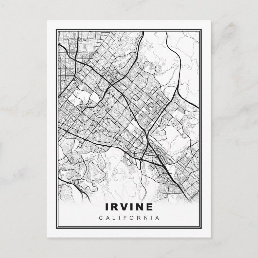 Irvine Map Feestdagenkaart (Voorkant)