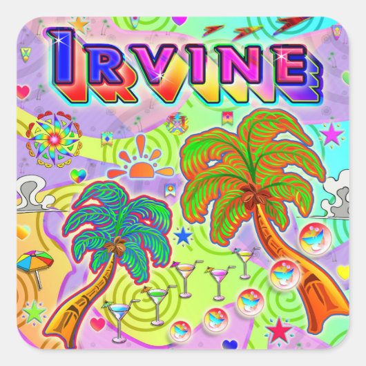 Irvine Vacation Target Sticker (Voorkant)