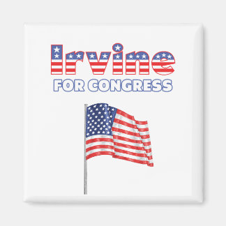 Irvine voor Congres Patriottische Amerikaanse vlag Magneet