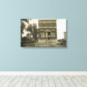 IRVING KANSAS POST KANTOOR FOTO MARSHALL COUNTY CANVAS AFDRUK (Insitu (Houten vloer))