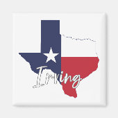 Irving, Texas Flag Map Magnet (Devant)