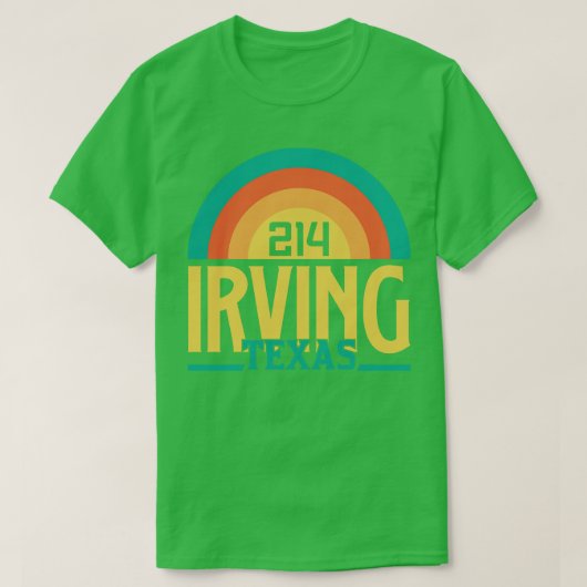 Irving Texas netnummer T-shirt (Design voorkant)