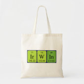 Irwin periodieke lijstnaam canvas tas (Voorkant)