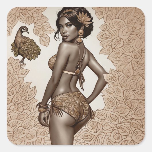  is als  Doet Vierkante Sticker (Voorkant)