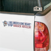 Is Amerika gek geworden? oom Sam Bumpersticker  (Op Truck)