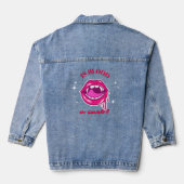 Is bloed een club? Vampier jas, T-shirt Denim Jacket (Achterkant)