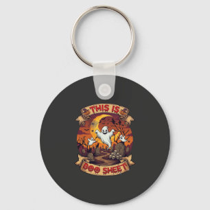 Is Boo Sheet Halloween Geest Kerkhof Pompoenen_1 Sleutelhanger