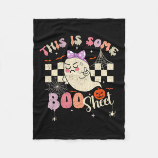Is Boo Sheet Schattige Ghost Retro Halloween Kostu Fleece Deken