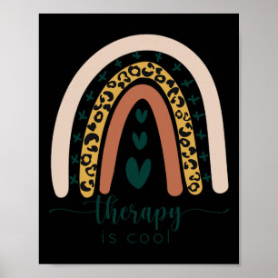 Is Cool Mentale Gezondheid Bewustzijn Regenboog Lu Poster