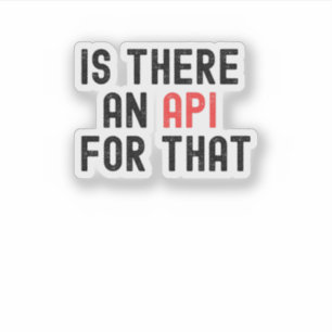Is daar een API voor, software ontwikkeling? Sticker