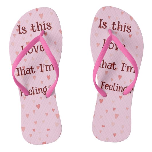 Is dat de liefde die ik voel? Teenslippers (Voetbed)