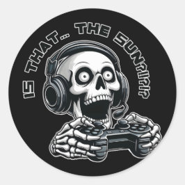 Is dat de zon?!?! ronde sticker