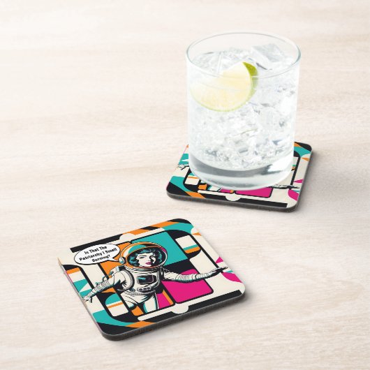 Is dat het patriarchaat dat ik ruik? bier onderzetter (Rechterzijde)