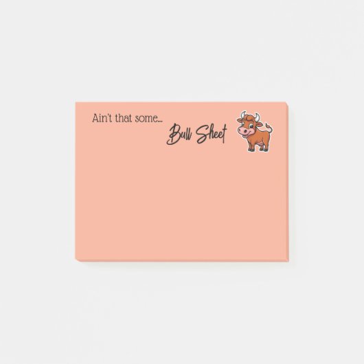 Is dat niet wat bull sheet snarky grappig citaat p post-it® notes (Voorkant)