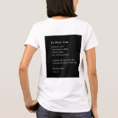 Is dat wat ik zie liefdesgedicht? t-shirt (Achterkant)