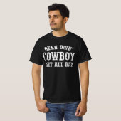 is de cowboy van het doen t-shirt (Voorkant volledig)
