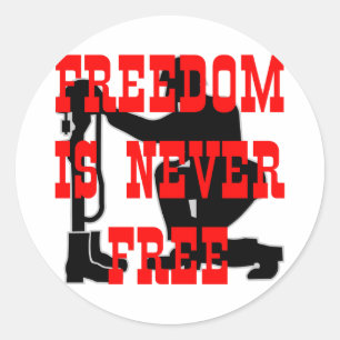Is de DwarsVrijheid van militairen nooit Vrij Ronde Sticker