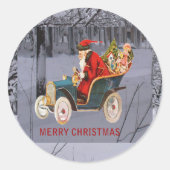 Is de Kerstman die naar uw eigen Sticker rijdt (Voorkant)