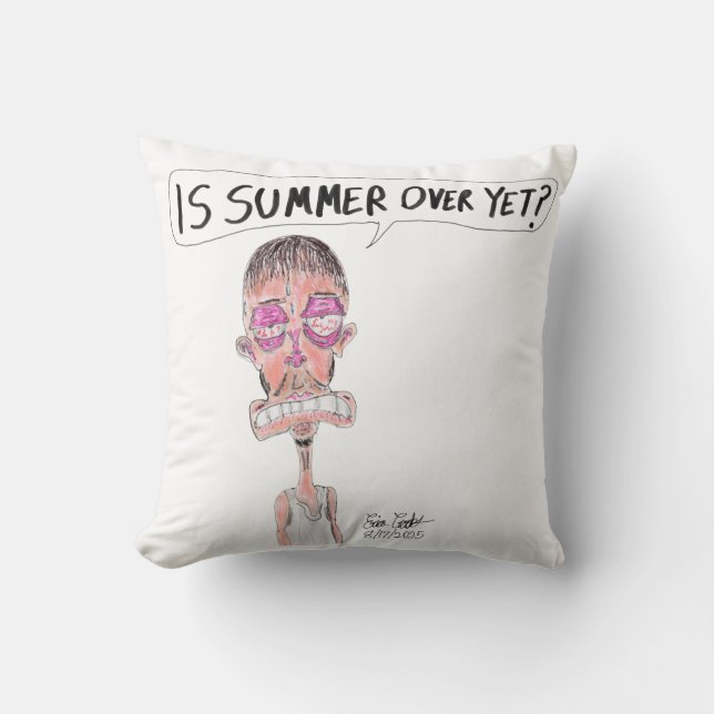 Is de zomer al voorbij? - Erica Crooks Comics Kussen (Voorkant)