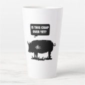 Is deze krap al voorbij? latte mok (Voorkant)
