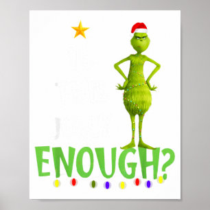 Is Deze Vrolijke Groene Kerstboom Li Poster