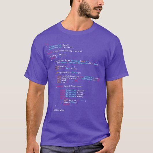 Is dit de echte coderingskleur van het leven? t-shirt (Voorkant)