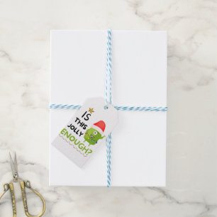 Is dit grappig genoeg, kerst grinch? cadeaulabel