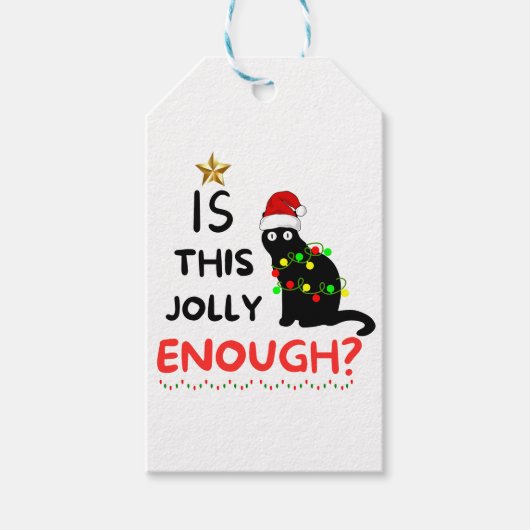 Is dit grappig genoeg, kerst grinch? cadeaulabel (Voorkant)