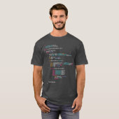 Is dit het echte leven coderen programmeren grappi t-shirt (Voorkant volledig)