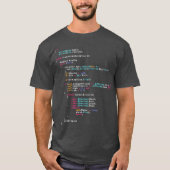 Is dit het echte leven coderen programmeren grappi t-shirt (Voorkant)
